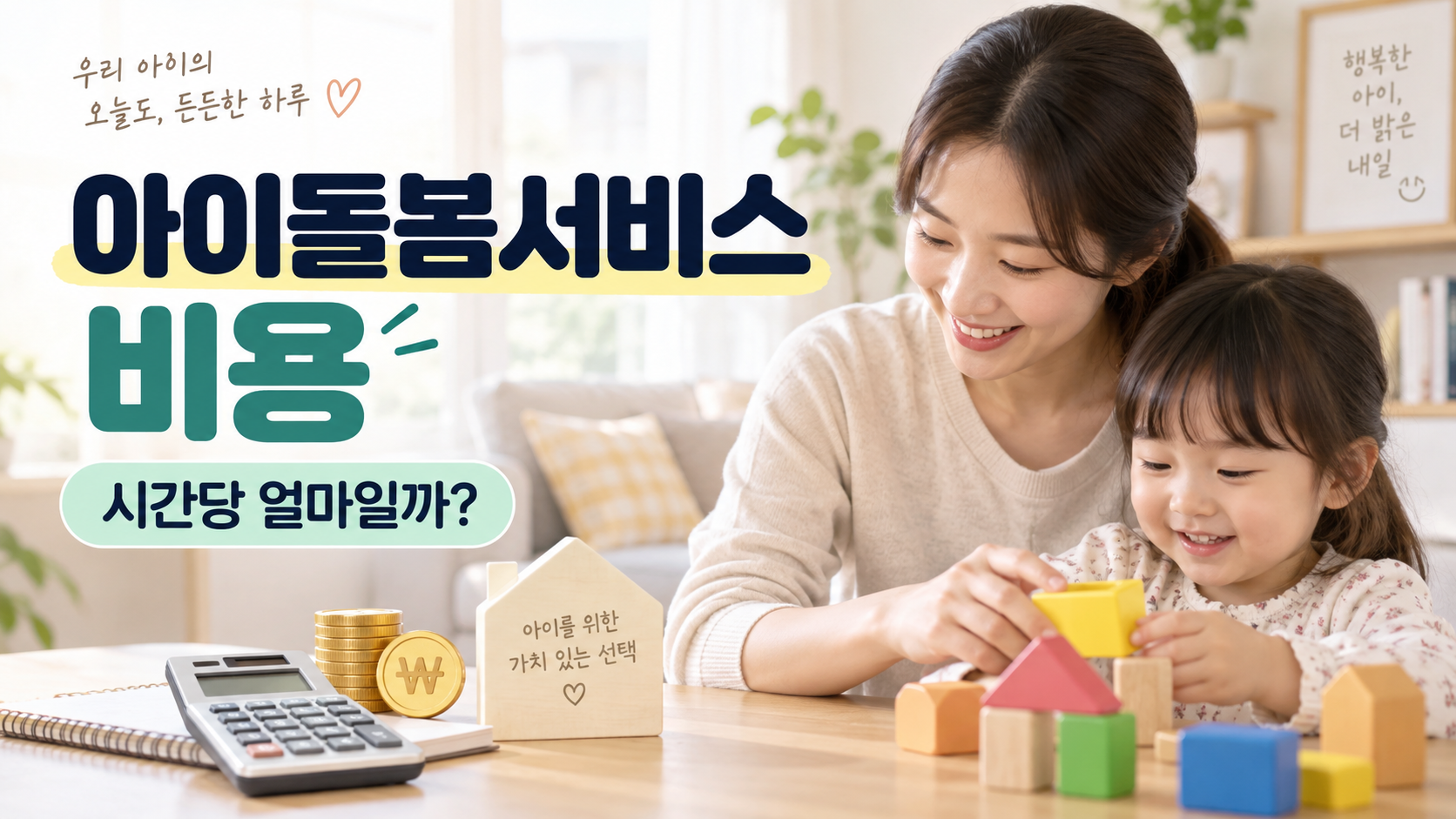 아이돌봄서비스 비용